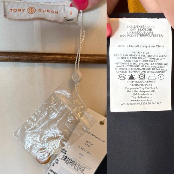 Tory Burch Clarice Wrap Dress NEW size 6 - Picture 6 of 7